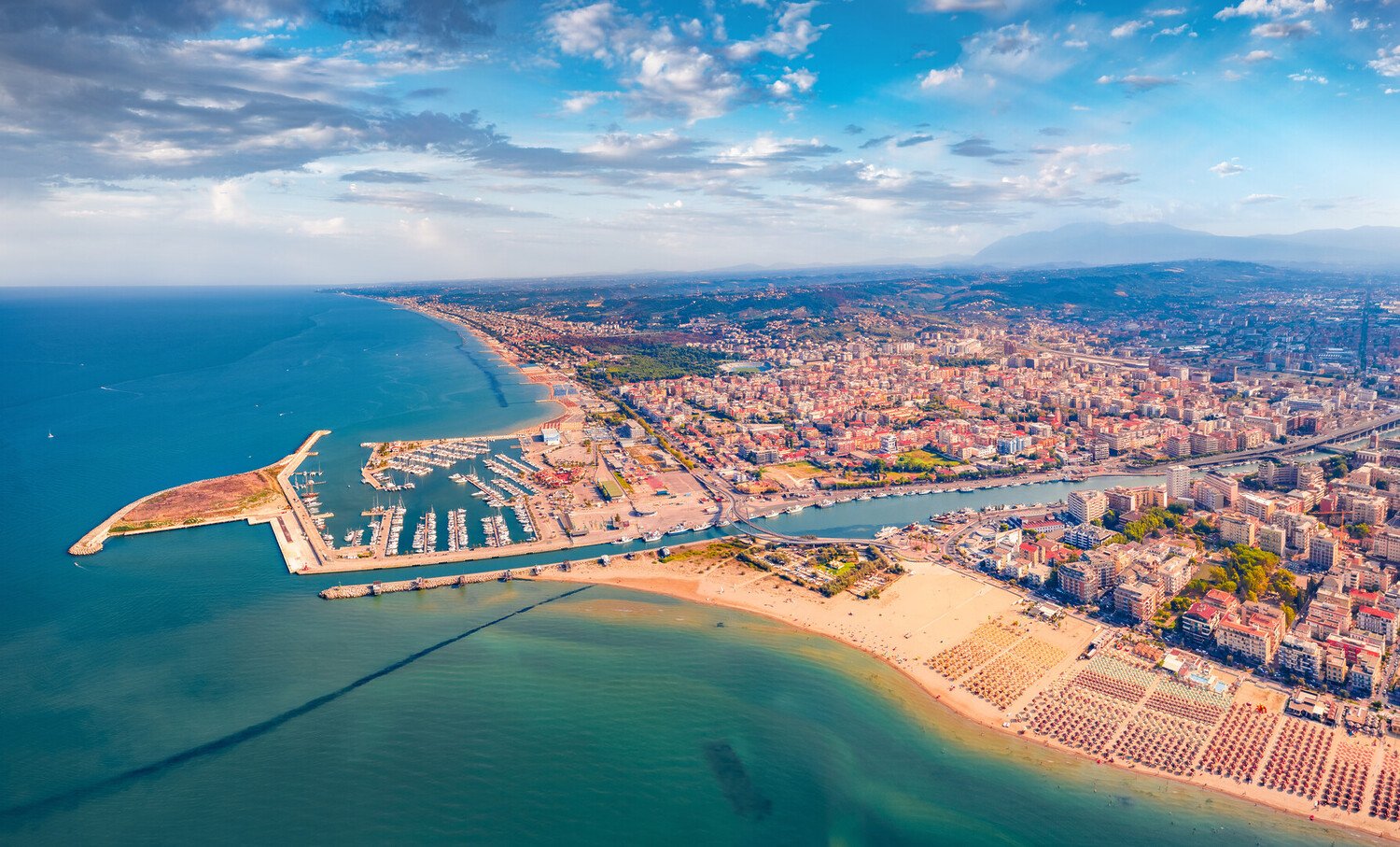 Vista dei dintorni di Amomè a Pescara